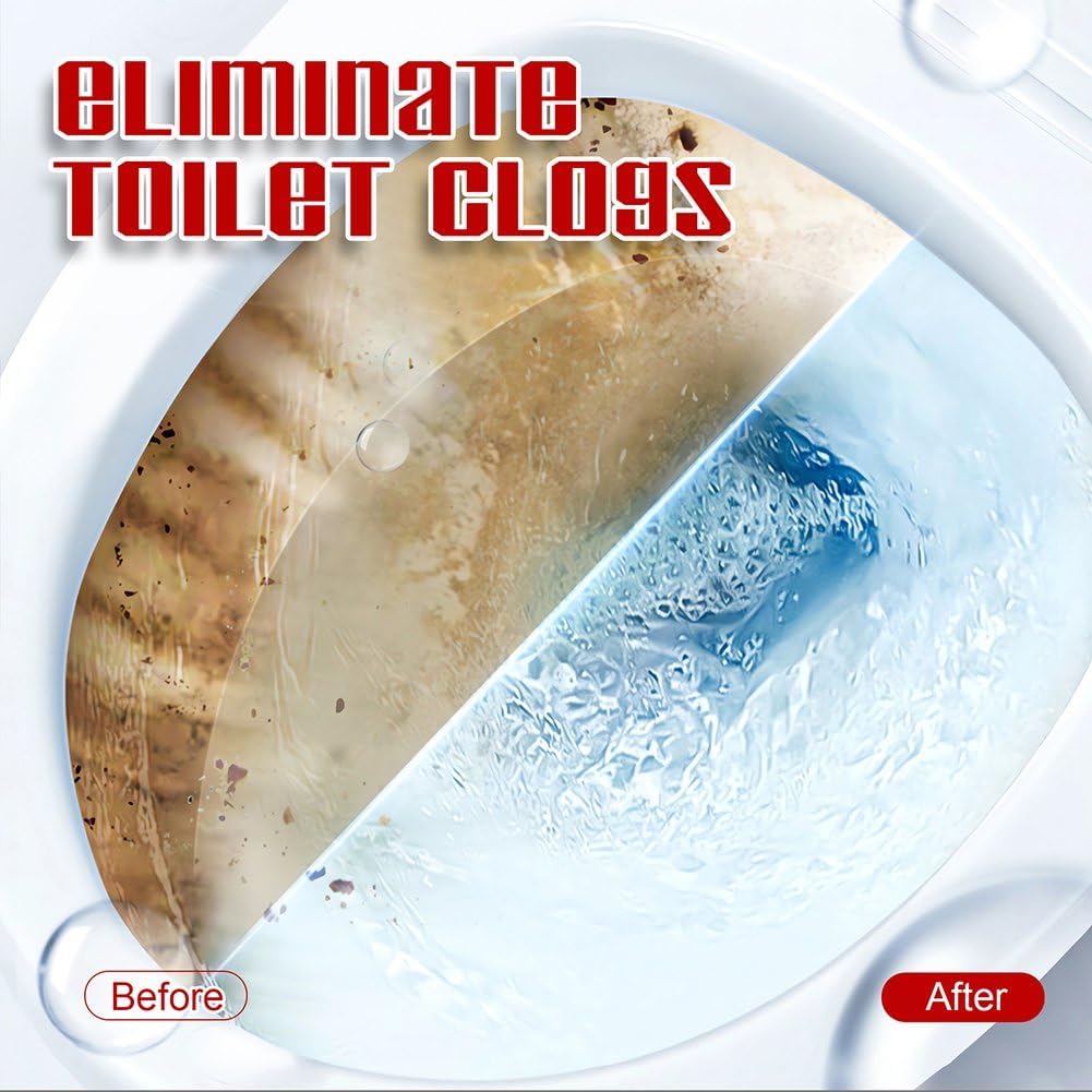 4Pack Safe & Powerful Upgraded Sink Drain Cleaner - Multi-Purpose Pipe Unclogging Agent for Kitchen and Home Drains