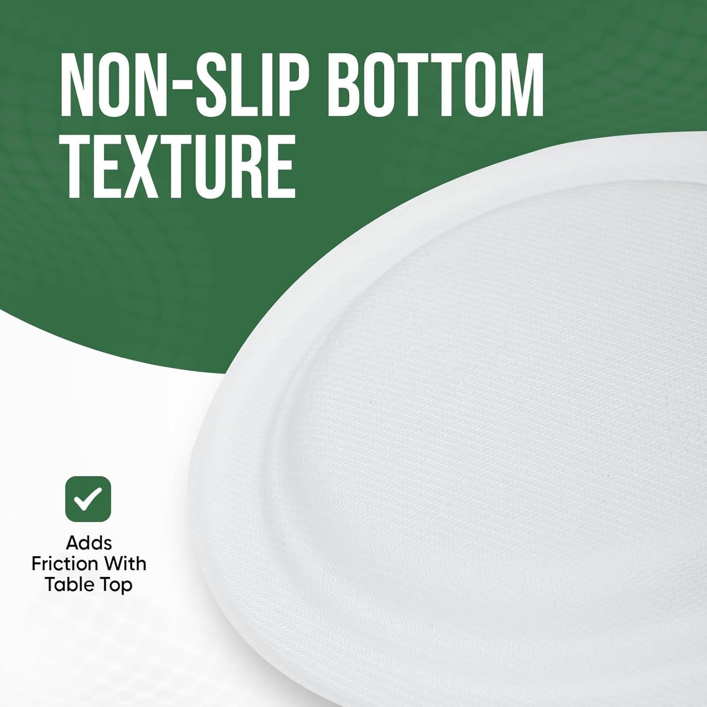 7-Inch White Paper Plates 100 Pack - 100% Compostable Dessert Plates | Leakproof Disposable Plates for Party, Microwave Safe & Oil Resistant, Eco-Friendly Small Dinnerware (100 Count)