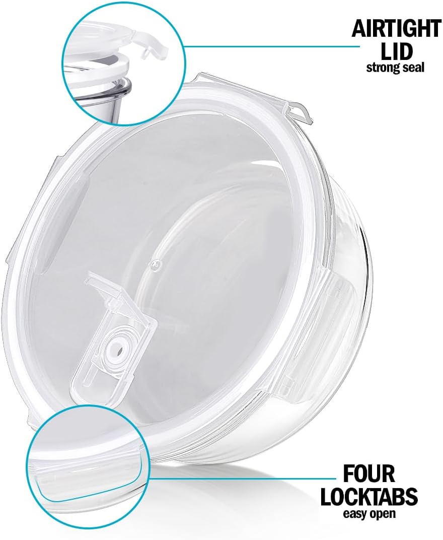 Igluu Meal Prep Glass Containers [5 pack + extra lid] - Glass Food Storage, Microwave, Oven, Freezer & Dishwasher -safe - Airtight Meal Prep Boxes with Snap Lock Steam Vent Lids, BPA-Free (950ml 32oz)