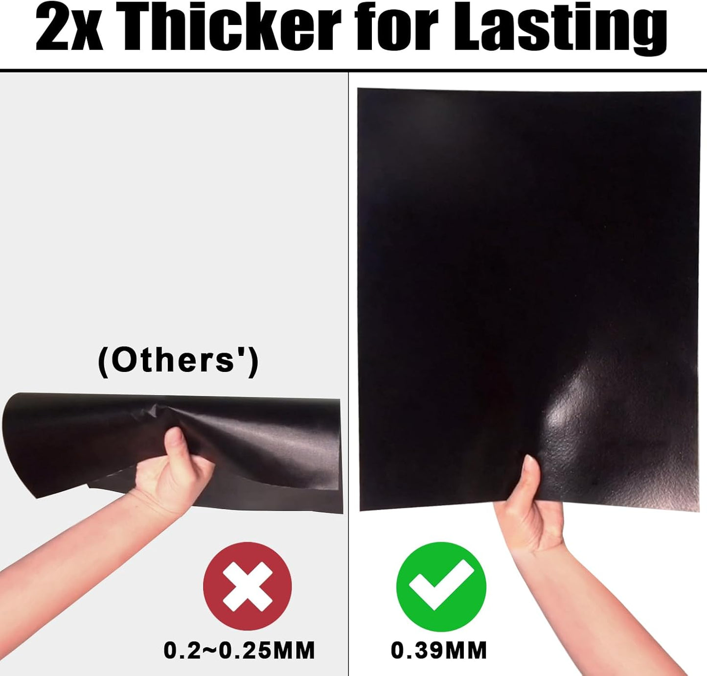 GRILLART BBQ Grill Mats for Outdoor Grill - Nonstick 600 Degree Heavy Duty Grilling Mat (Set of 2) - Reusable BBQ Grill Accessories Sheets -Works on Electric Grill Gas Charcoal BBQ - Gifts for Men Dad