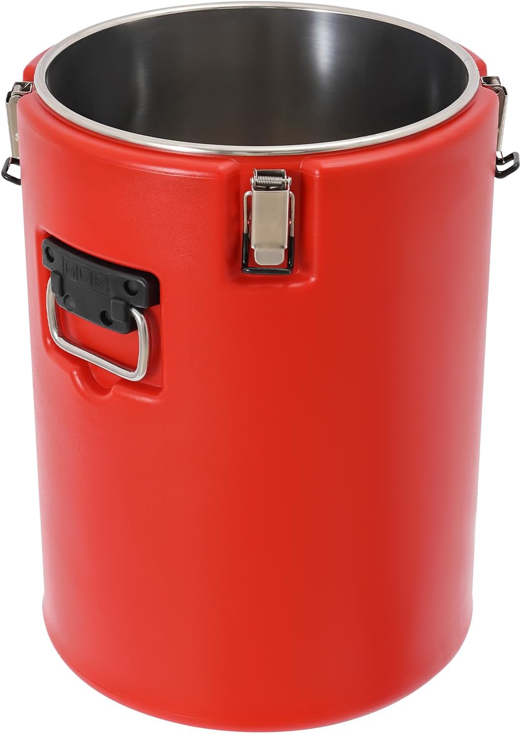 DYNAMI Large Insulated Food Container, Portable Commercial Food Warmer Insulated Soup Container Cold Hot Box for Catering,Stainless Steel Inner Liner, Sealed and Leak-proof (Red, 9.3 Gal)