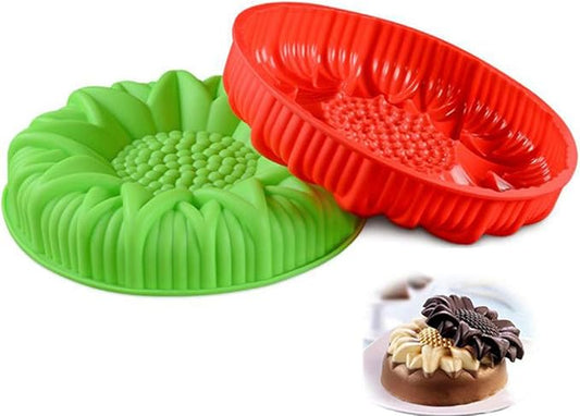 FantasyDay 9.8'' Sunflower Birthday Cake Mold Silicone Baking Molds Party Cake Bakeware for Your Anniversary Dessert, Cake, Bread, Tart, Pie, Flan and More #4