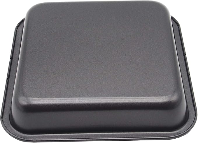 2pcs Mini Baking Pans 8 X 8 Inch (Inner 7.5 X 7.5) Square Cake Pan Bread Pan Nonstick Heavy Carbon Steel Bakeware