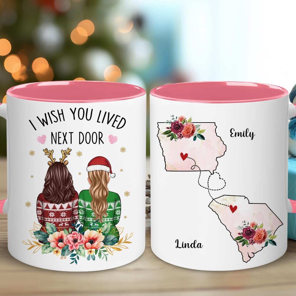 Personalized Friend Cup - Christmas, Birthday Best Friend, Bestie, Sister, BFF Mug - Friendship Gifts For Women - Long Distance Gift - Bestie Cup For Women, Her, Soul Sister