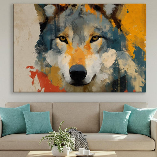 Wildlife Canvas Prints - Wild Animals Home Decor - Medium, Large, and Extra Large Wall Art for Living Room, Bathroom, Kitchen (Primal Palette, 28L" x 41W")