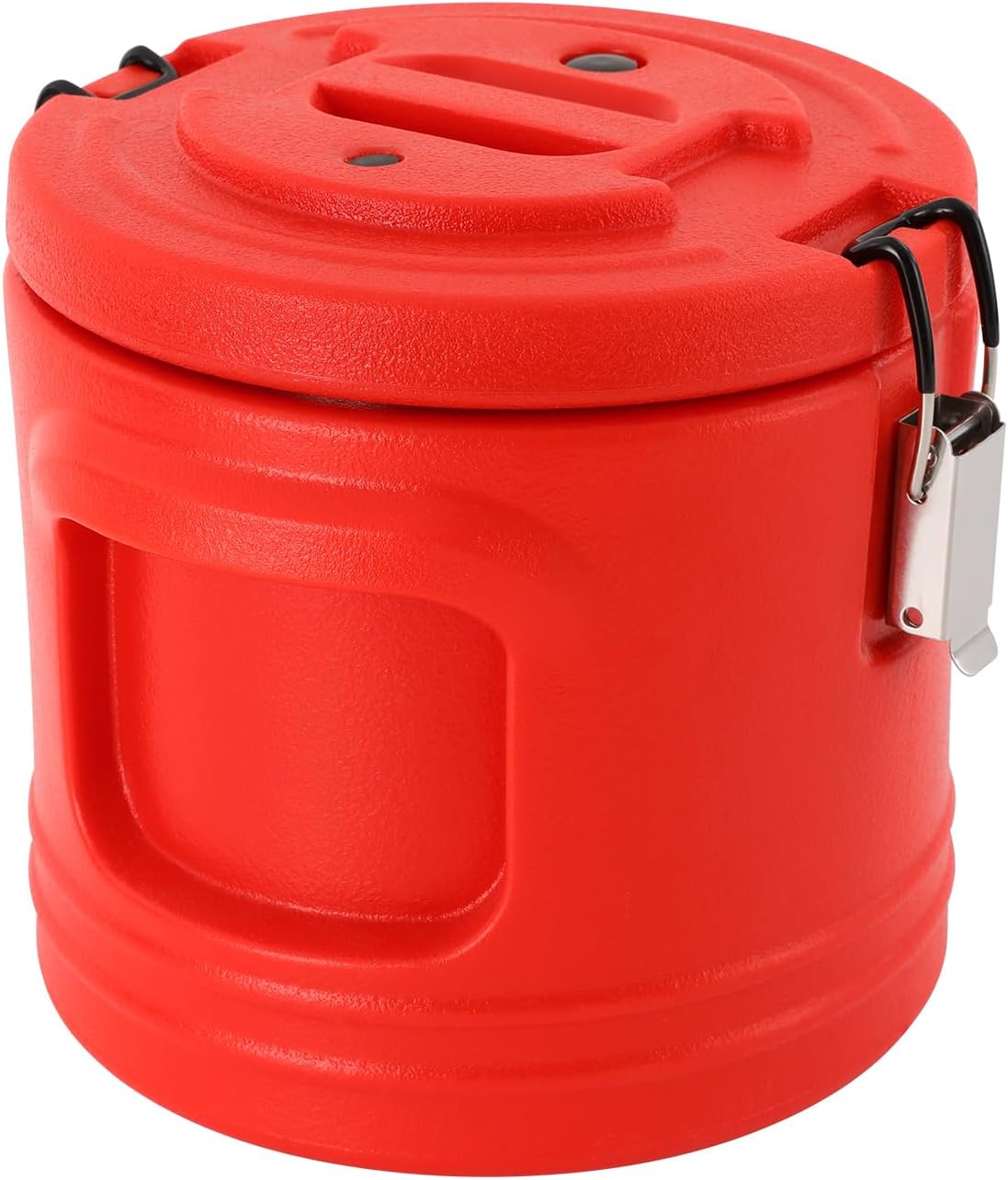 DYNAMI Insulated Food Container 1.1Gal, Portable Commercial Food Warmer Insulated Soup Container Cold Hot Box Insulated Food Carrier for Catering,Sealed and Leak-proof (Red)