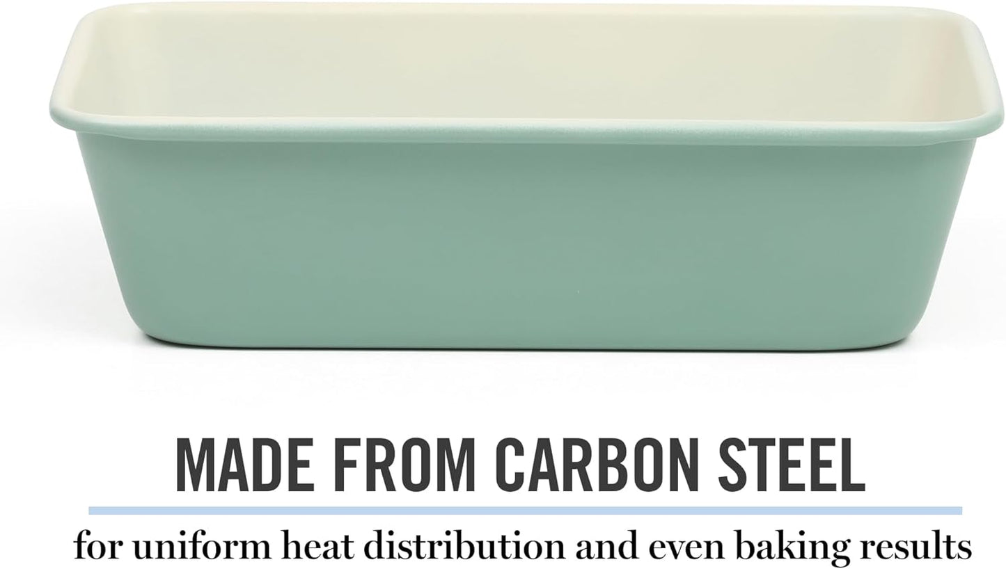 Martha Stewart Gallen 9 Inch Nonstick Carbon Steel Loaf Pan - Teal