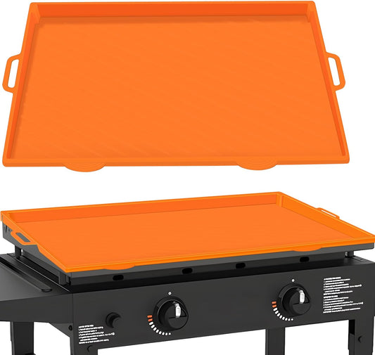 Griddle Cover Mat for Blackstone 28'' Food Grade Upgraded Silicone Griddle Mat Cover, Full Wrap-Around with Handle for Blackstone Accessories Prevent Dirt & Rust