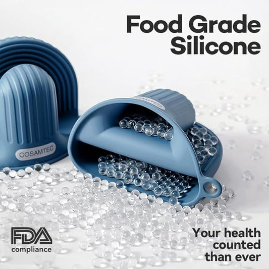 Silicone Oven Mitts Heat Resistant Mini Oven Gloves and Pot Holders Set for Kitchen Non Slip Waterproof Pinch Grips for Cooking and Baking Set of 2