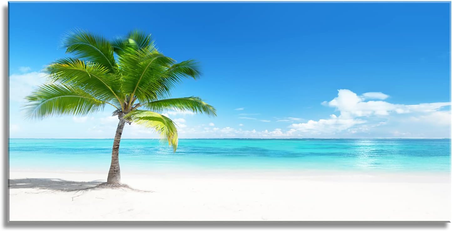 YYYYHPP YP0862 Beach Wall Art Palm On The Nature Picture Canvas Painting Beach Seascape Wall Art Prints For Bathroom Living Room Bedroom Kitchen Home and Office Wall Decor