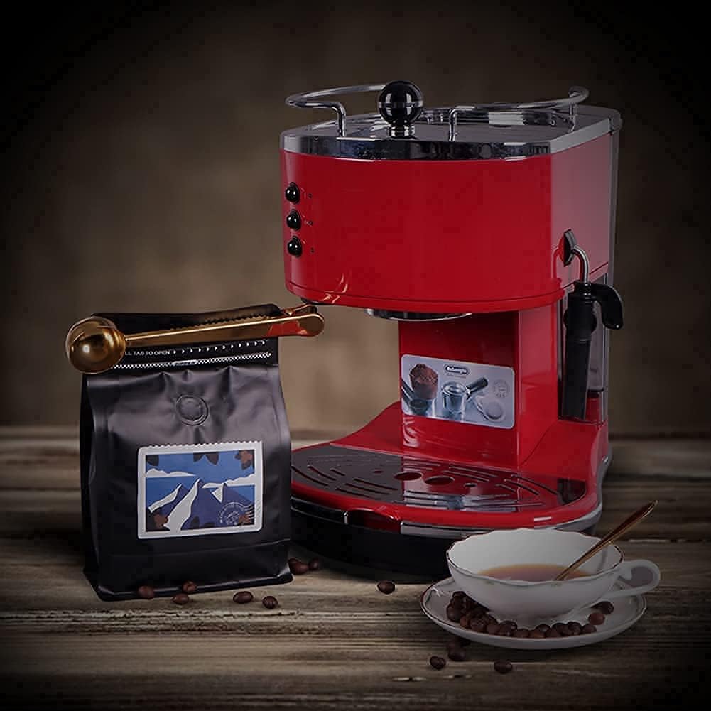 REMTAP Coffee Bags with Valve(100pcs,12 oz) balck High Barrier Aluminumed Foil Flat Bottom Standing Coffee Beans Storage Bags,Reusable Heat Sealable Side Zipper Pouches for Home or Store