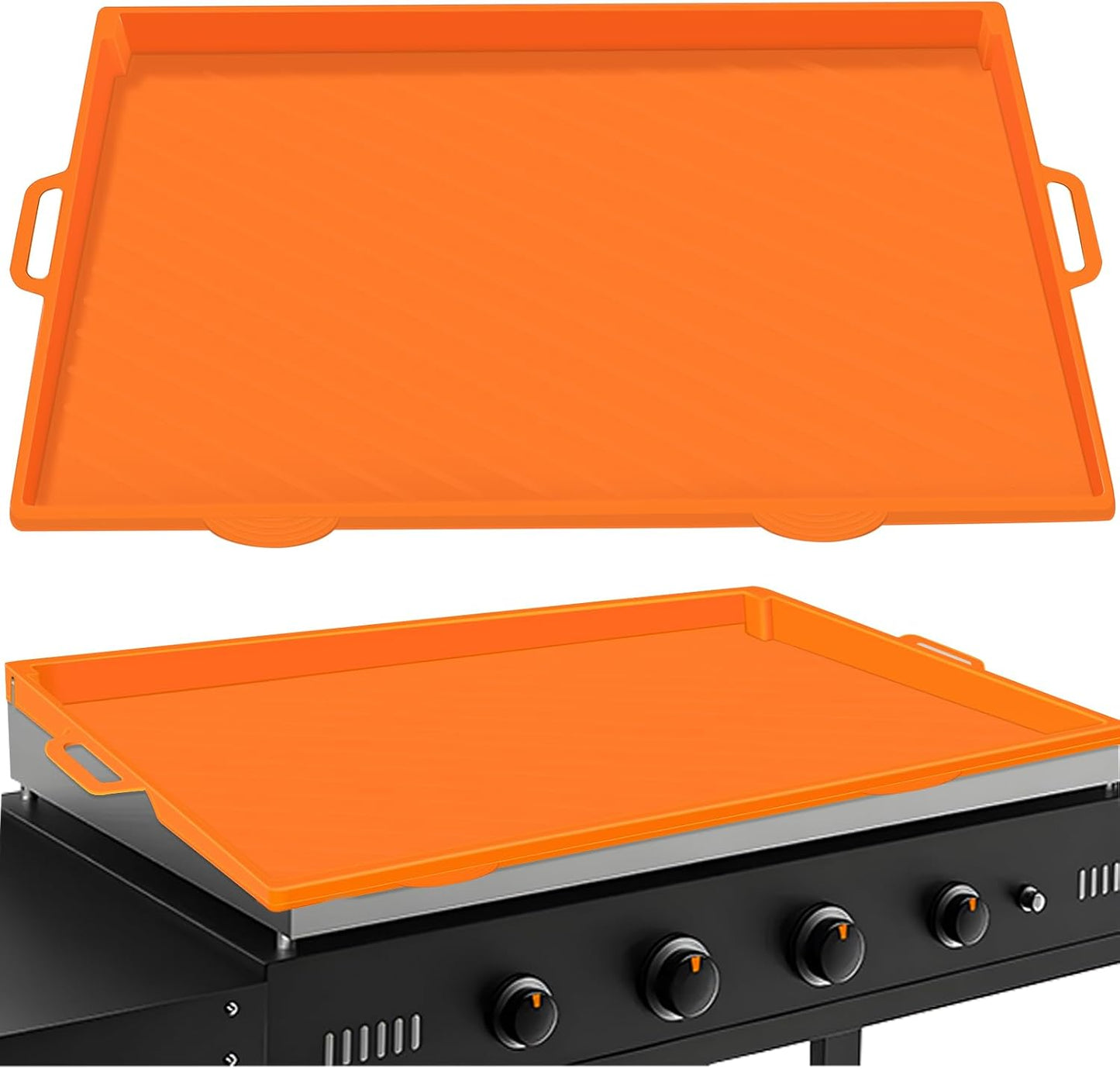 Griddle Cover Mat for Blackstone 36'' Food Grade Upgraded Silicone Griddle Mat Cover, Full Wrap-Around with Handle for Blackstone Accessories Prevent Dirt & Rust