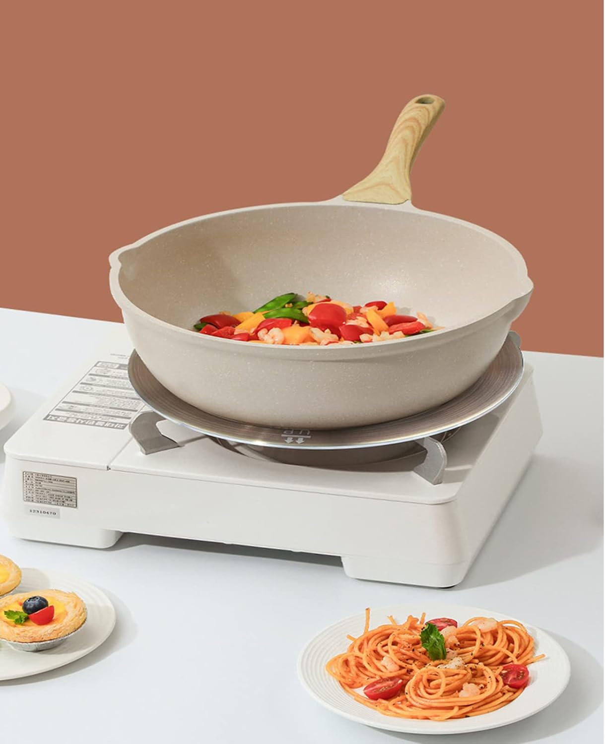 11inch Heat Diffuser Plate, Grourarty Stainless Steel Cooking Induction Adapter Simmer Plate for Electric Gas Glass Cooktop Hob Ring, Induction Cooktop Converter Plate With Handle