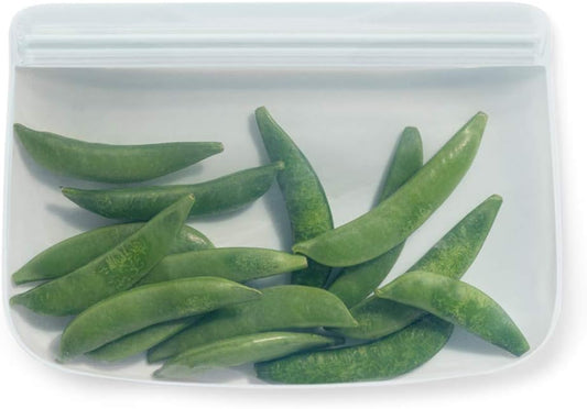 W&P Porter Silicone Reusable Storage Bag, Sandwich (10oz Flat), Mint, Food Storage Container, Microwave and Dishwasher Safe, Easy Cleaning