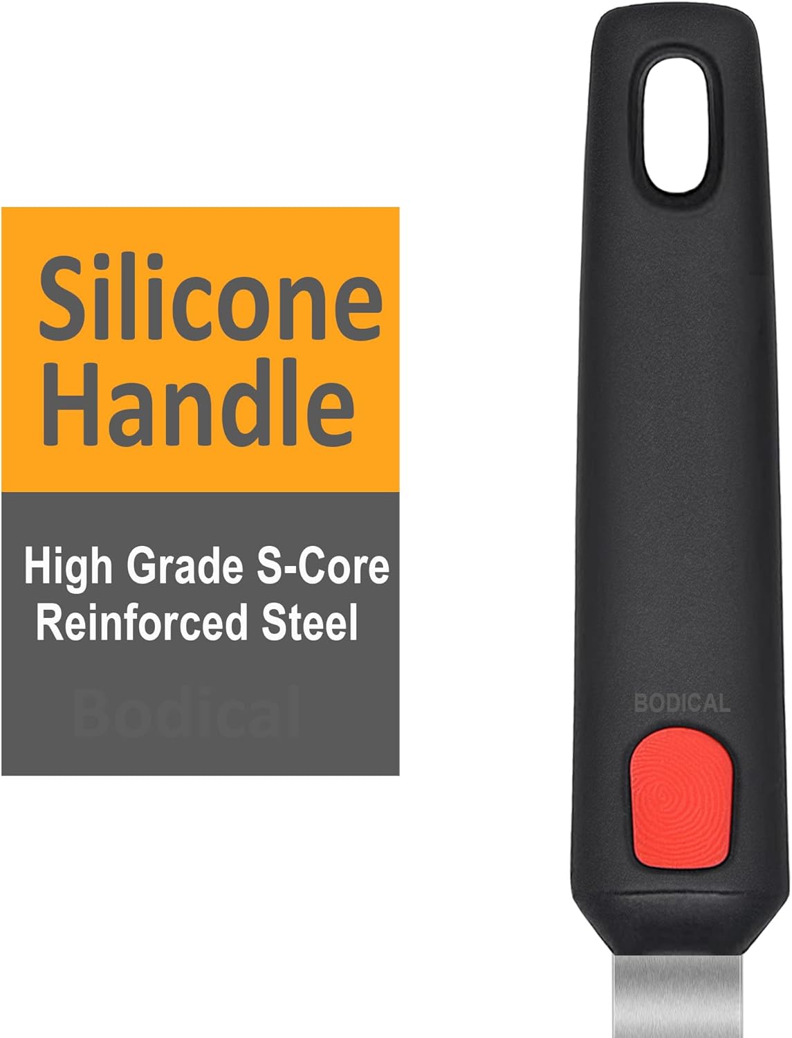 Mixed 5 Piece Silicone Spatula Set, 600F Heat-Resistant No-Melt Rubber Spatula Handle and Blade - Kitchen Cooking Utensils for Nonstick Cookware, Spatula Turner for Egg,Pancake,Burger- Dishwasher Safe