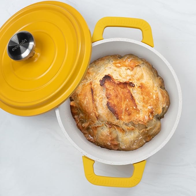 small soup pot with lid,2.6 Quart Granite Casserole Small Soup Pot Pasta Cooking Pot,Dual Handles, Small-Duty Cookware for Braising, Cook soup