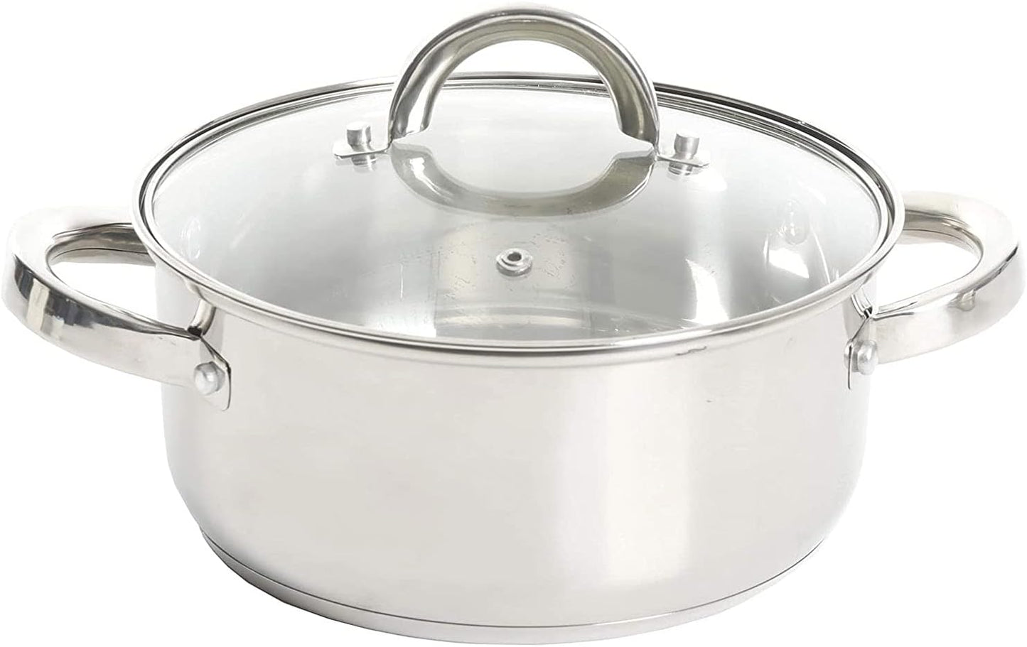 Oster Sangerfield Stainless Steel Cookware, 3.0-Quart Dutch Oven w/Steamer Basket