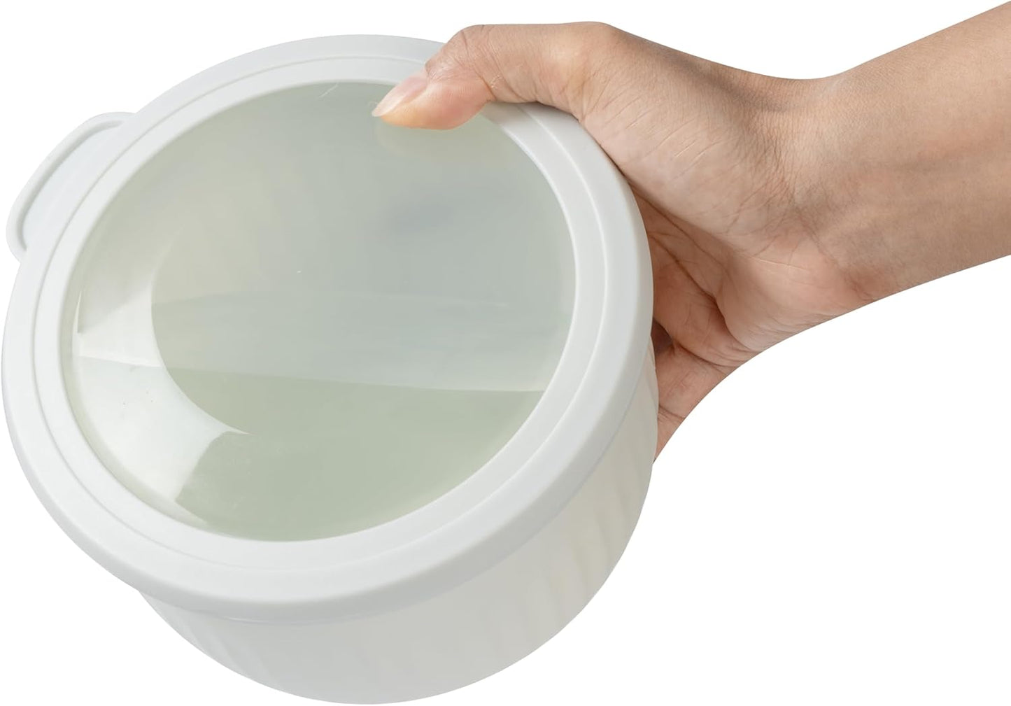 COOK WITH COLOR Prep Bowls with Lids- Wide and Deep Nesting Plastic Small Mixing Bowl Set with Lids, 12 Piece Set - Deep Bowls, Blue/Pink