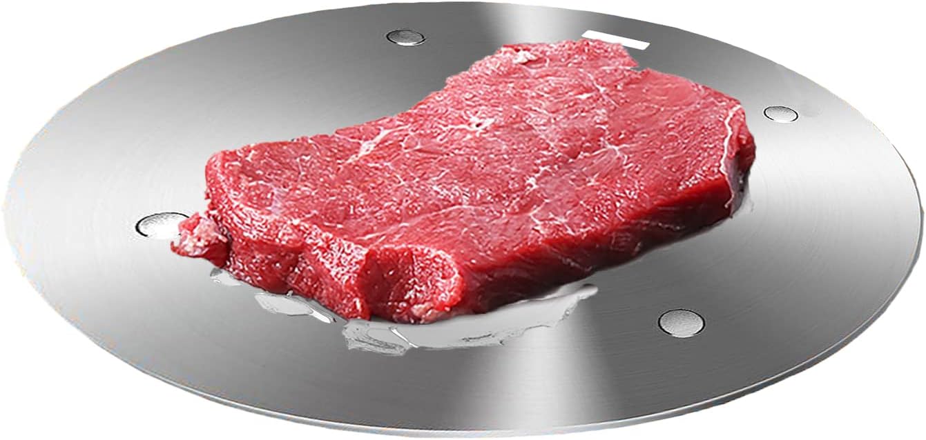 11inch Heat Diffuser Plate, Grourarty Stainless Steel Cooking Induction Adapter Simmer Plate for Electric Gas Glass Cooktop Hob Ring, Induction Cooktop Converter Plate with Handle