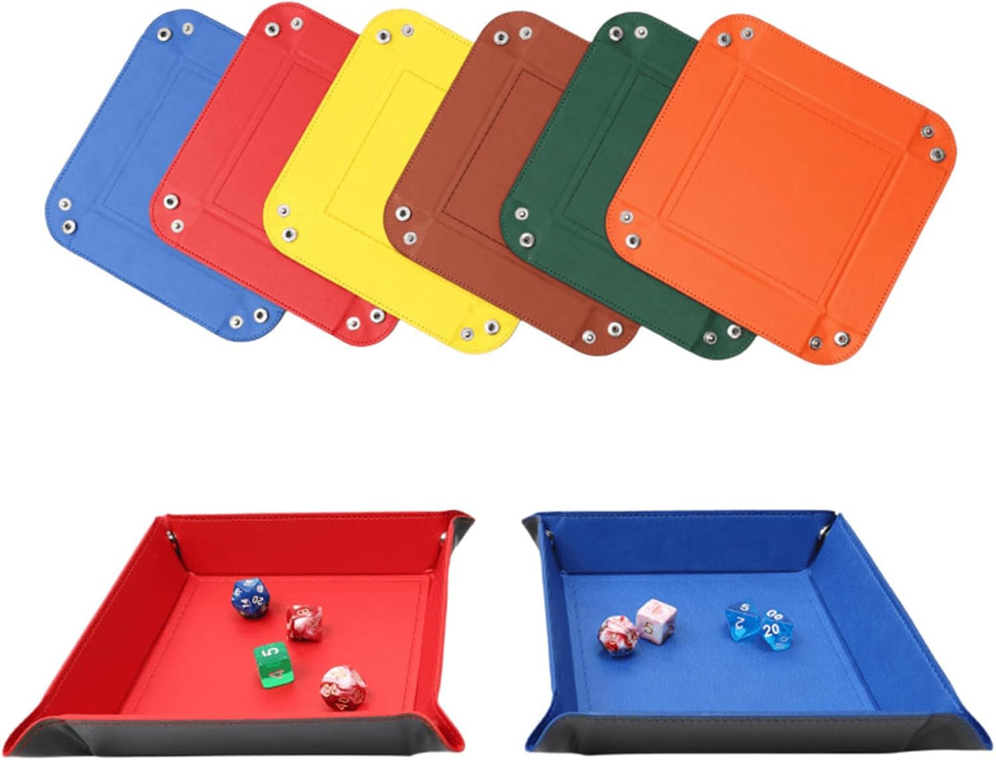 siduater Valet Tray Desktop Storage Organizer – Vegan Leather Catchall Tray Bedside Vanity Tray Nightstand Caddy Holder for Remote Controller, Watch, Keys, Phone, Wallet, Coin, Jewelry, Midnight Green