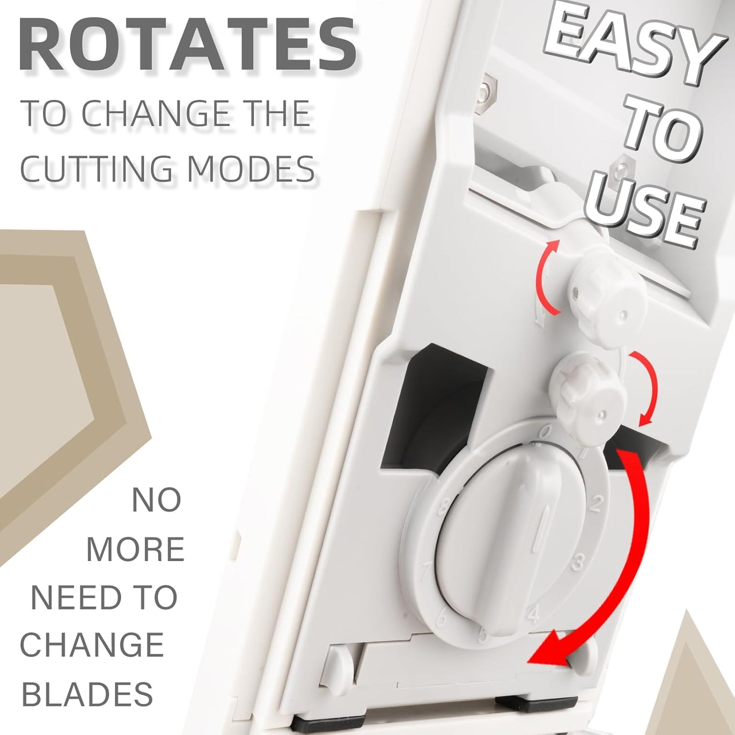 Upgrade Safe Mandoline Slicer for Kitchen, Adjustable Vegetable Food Chopper Potato Fries Cutter, Removable, with Draining basket, Kitchen Chopping Artifact, Gift