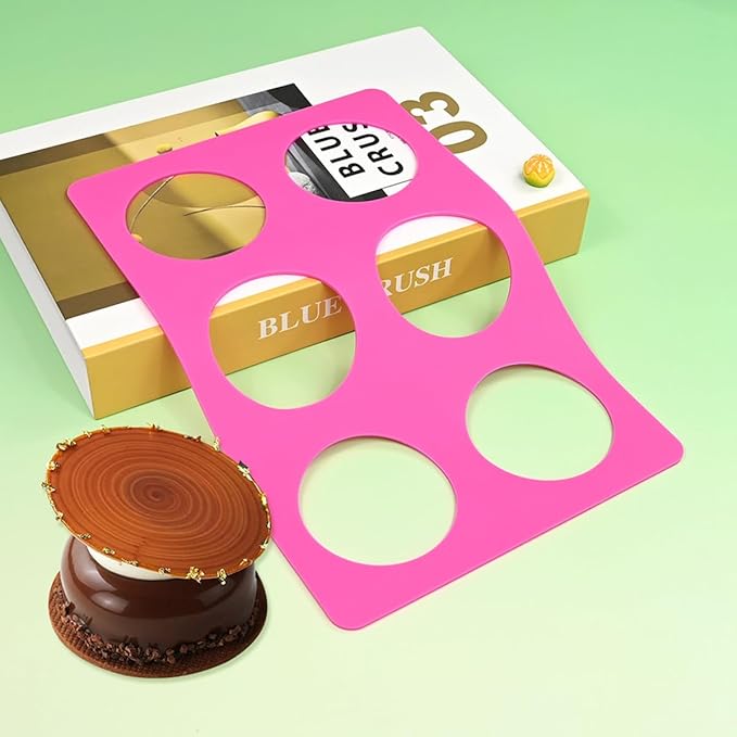 mostsom Round Silicone Chocolate Molds, Cheese Chocolate Mat, Cookie Stencil Mold, Cake Decorating Tools, Bakeware Accessories for Baking Mould, DIY Cake, Cupcake, and Kitchen Decor (E_ Round)