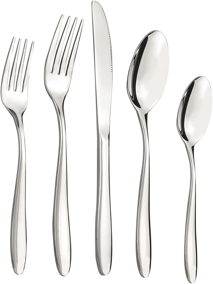 Ramddy 18/10 Stainless Steel Flatware Set for 12, Silverware Set