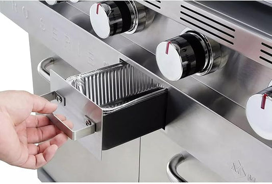 Griddle Drip Pan Liners for Member's Flat Top Grill, 30-Pack, Grease cup Liners Compatible with Treager Timberline 850 & 1300 Grill, 2lb Disposable Aluminum Pans