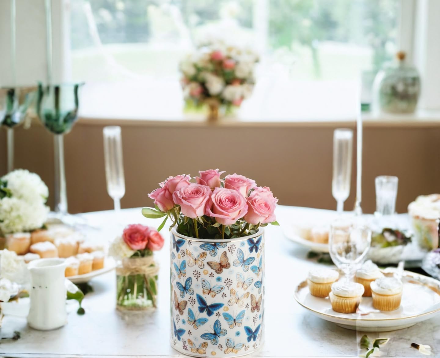 Utensils Holder Caddy Cutlery Organizer Elegant Porcelain Spoon Holder for Kitchen Table, Cabinet