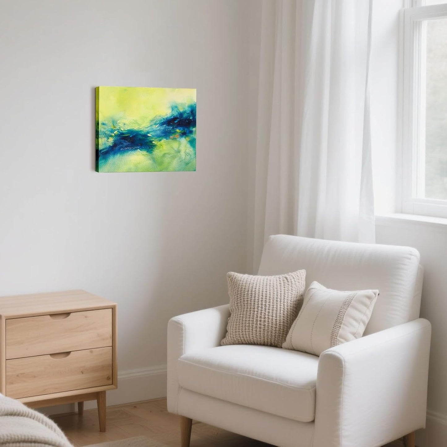 Gloliv Canvas Wall Art for Living Room – Abstract Wall Decor Painting, Artist-Authorized Reproduction Print – Modern Canvas Prints for Office, Bedroom, Bathroom & Kitchen Home Decor 16"X12"