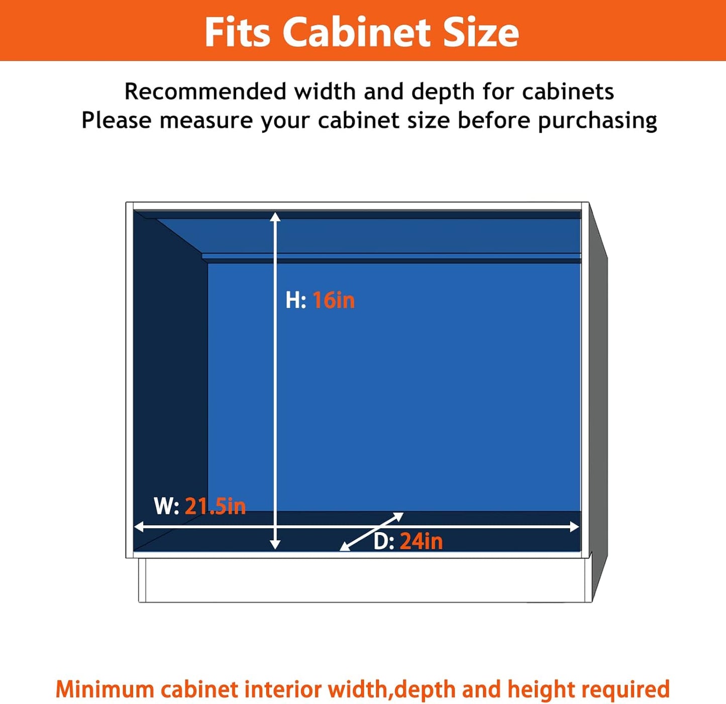 ROOMTEC Individual Pull Out Cabinet Organizer (20" W x 21" D), 2 Tier Spice Rack Organizer for Cabinet, Slide Out Drawer Pantry Shelf Organization and Storage for Kitchen Bathroom