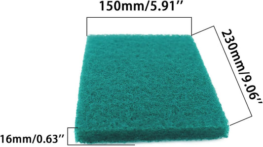 Heavy Duty Scour Pads, Non-Scratch Scrub Sponges, ULIFESTAR 5PCS Dish Scrubber Scouring Pads, Dual-Sided Reusable Household Scrub Pads for Dishes,Dish Cleaning Tool,Kitchen Scrubbers & Metal Grills