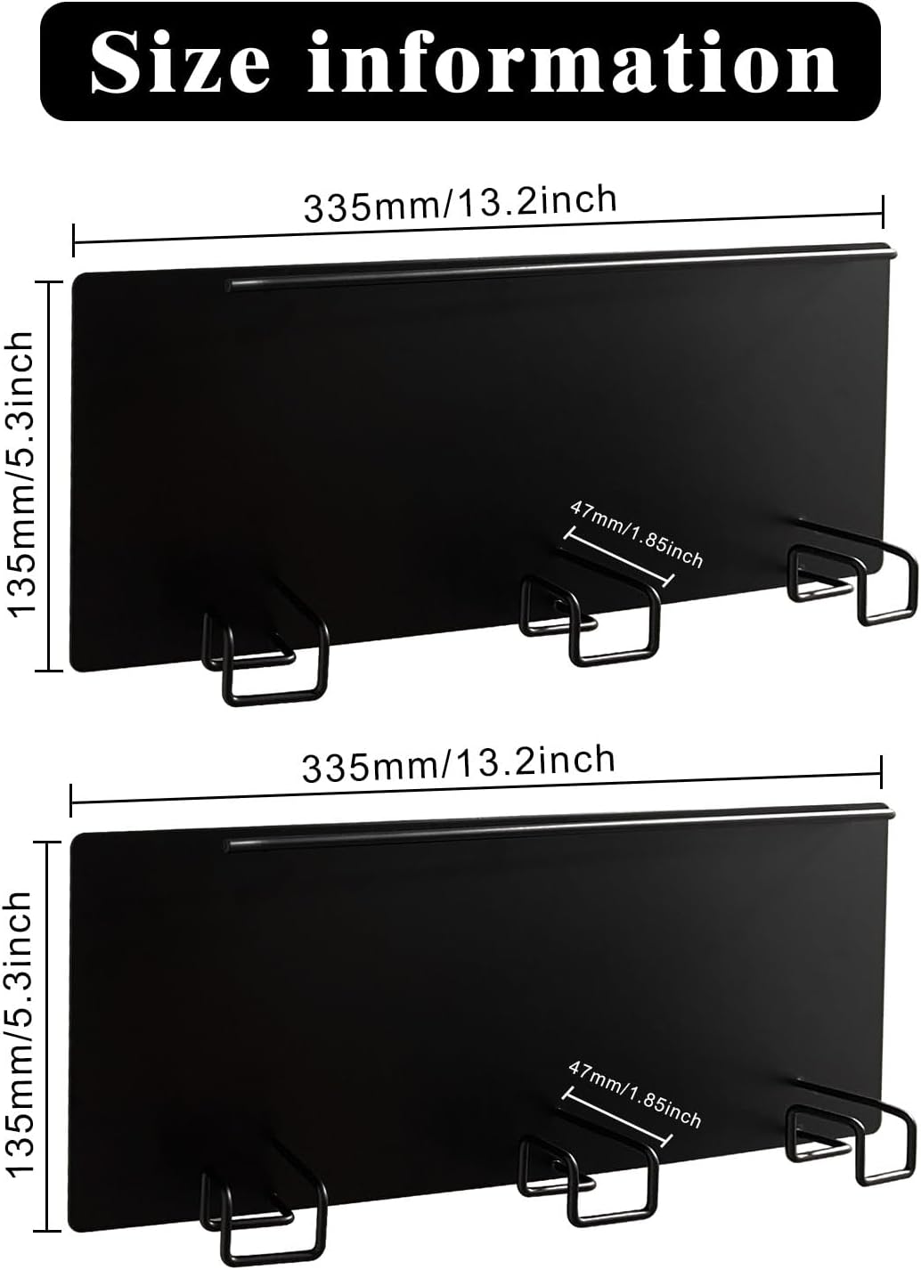 2Pack Magnetic Tumbler Holder for Fridge Magnetic Cup Holder and Refrigerator Cup Organizer for 30/40oz Tumblers Such as Stanley Kitchen Storage & Organization Accessories