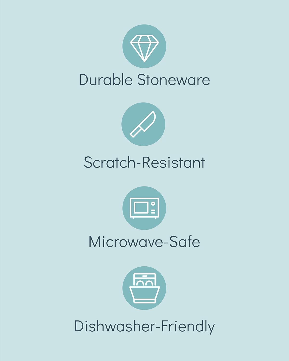 Stoneware coffee mugs set 8 pcs – 14.5 oz dark gray ceramic cups – Dishwasher and microwave safe – Modern stylish coffee cup set – Dinner service