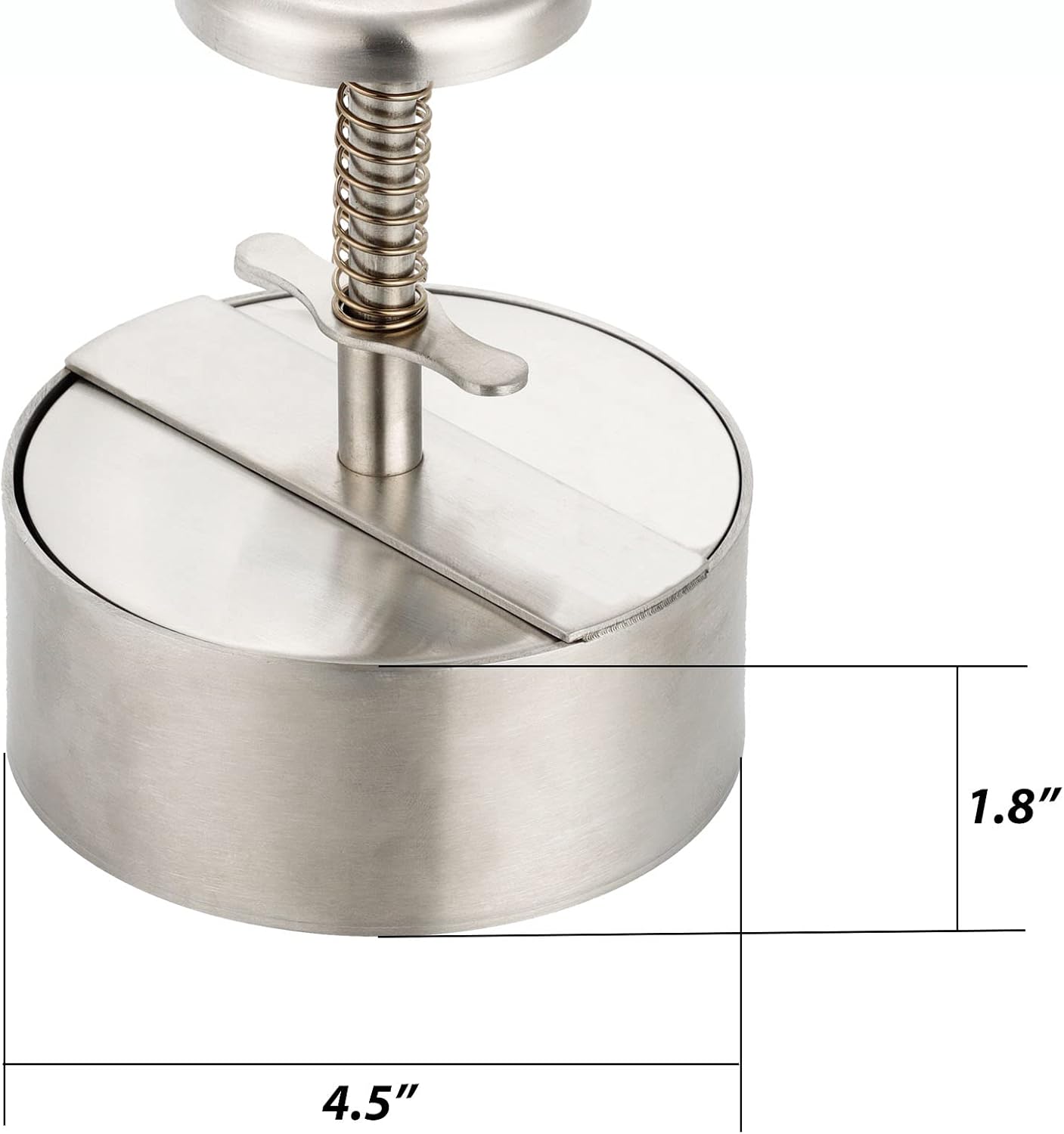 Burger Press Stainless Steel Hamburger Patty Maker Grill Griddle Flat