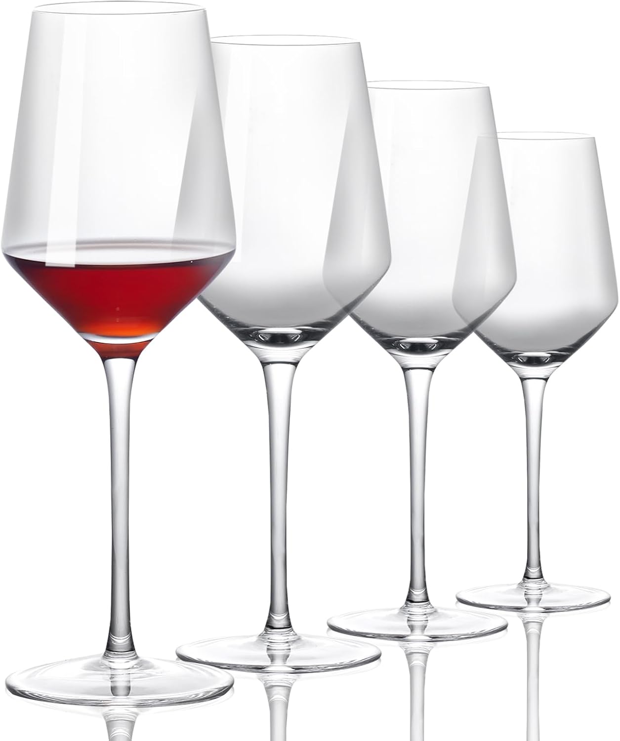 ACHEER Crystal Wine Glasses Set of 4 - Hand Blown Red Wine or White Wine Glass - 14Oz - Long Stem Wine Glasses – Gift for Wedding, Anniversary, Christmas