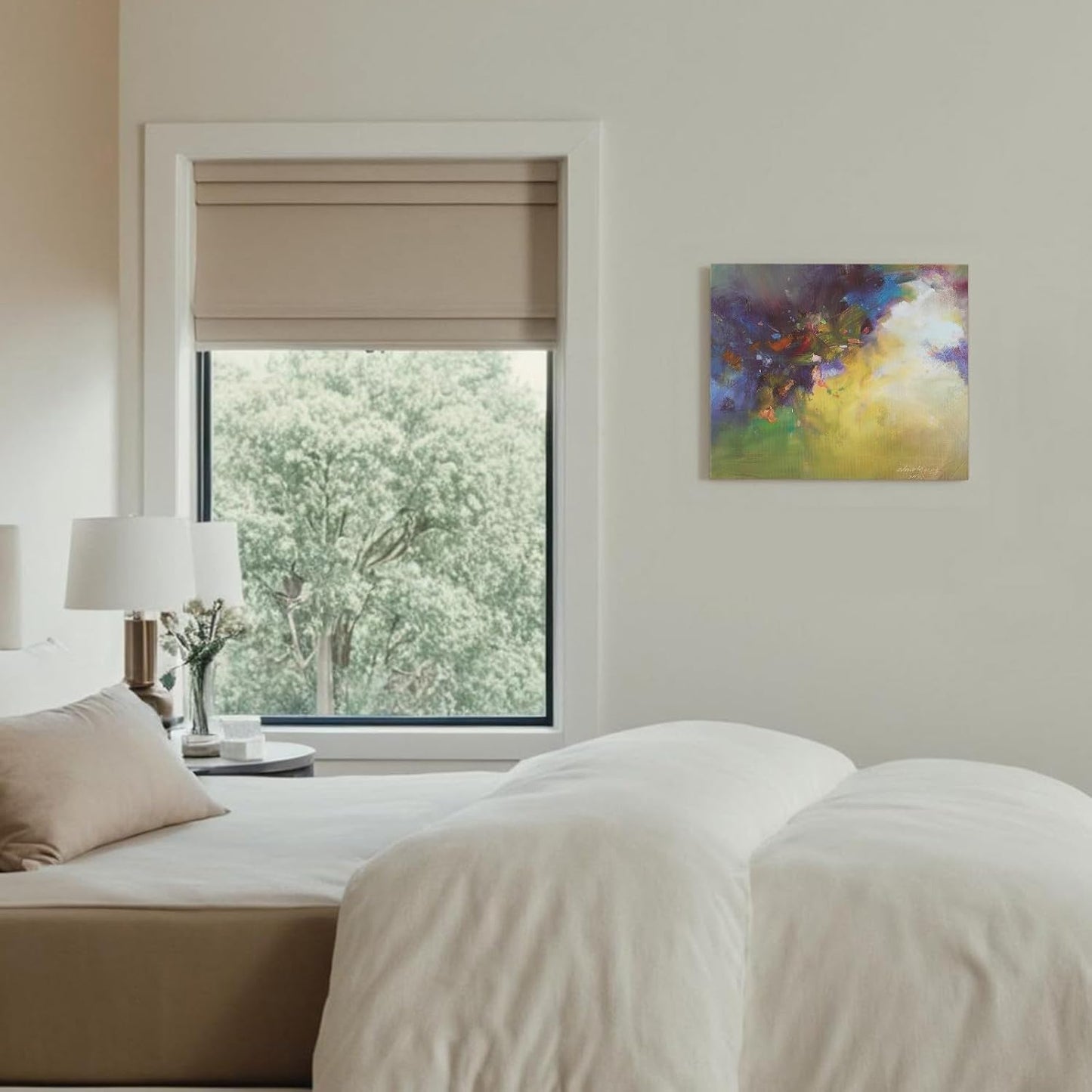 Gloliv Canvas Wall Art for Living Room – Abstract Wall Decor Painting, Artist-Authorized Reproduction Print – Modern Canvas Prints for Office, Bedroom, Bathroom & Kitchen Home Decor 14"x11"