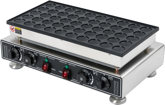 50 PCS Electric Mini Pancake Maker, 110V 1800W Waffle Pancakes Making Machine Commercial Electric Muffin Nonstick Waffle Maker Machine for Home Restaurant & Snack Dessert