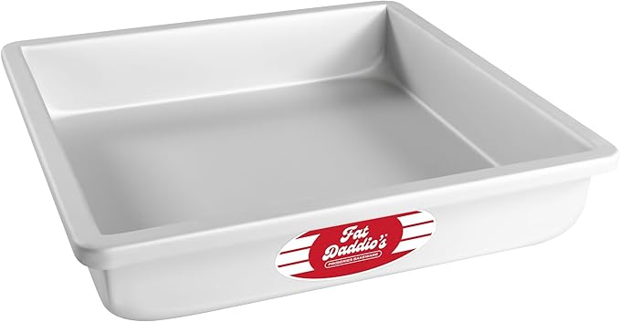 Fat Daddio's Anodized Aluminum Square Cake Pan, 10 x 2 Inch
