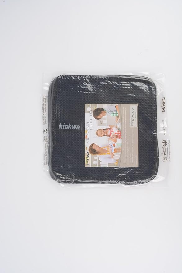 KinHwa Waffle Kitchen Towels for Washing Dishes Microfiber Dish Towels for Kitchen Ultra Soft Absorbent Quick Drying 8inch x 8inch 6 Pack