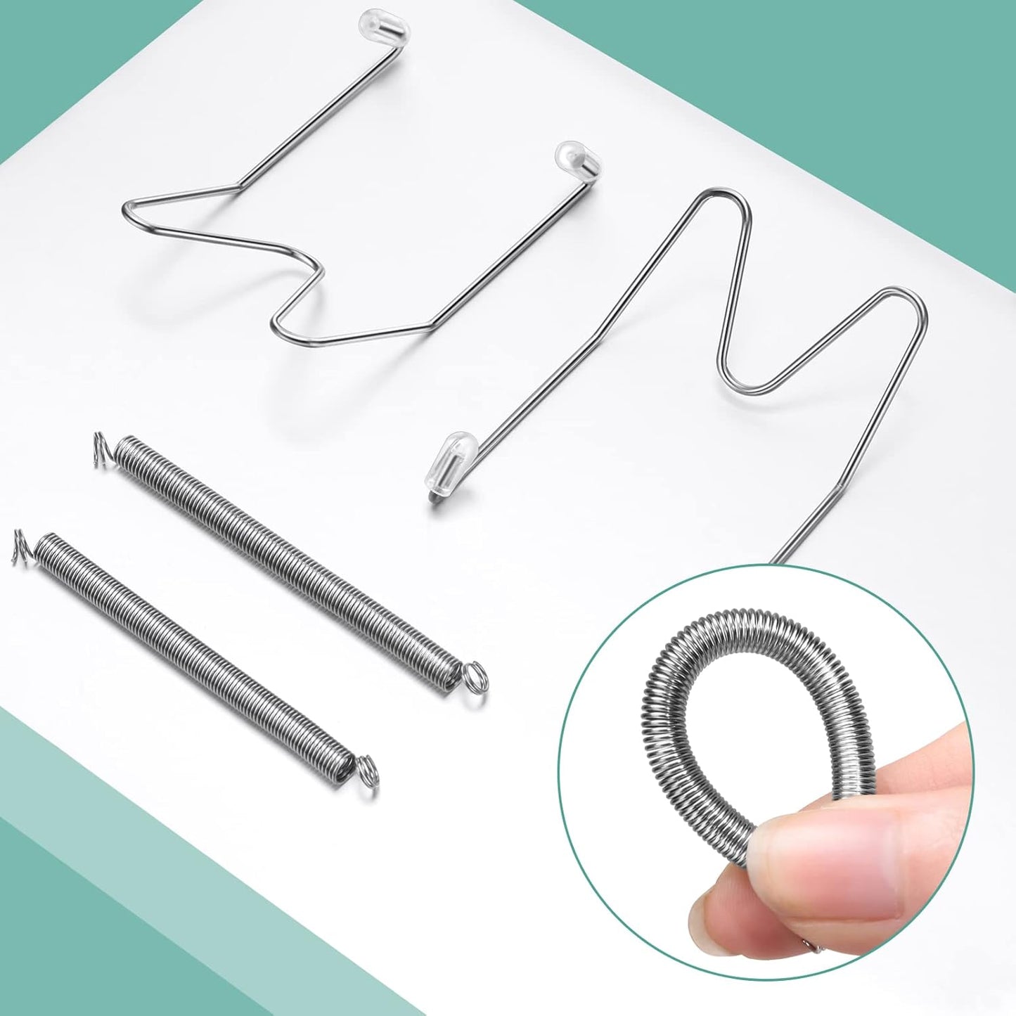 Hotop 12 Pieces Plate Hangers for Wall 6/8/10 Inch Stainless Steel Wire Invisible Plate Hangers Heavy Duty Display Holders with 12 Pieces Hooks for Wall Decorative(Silver)