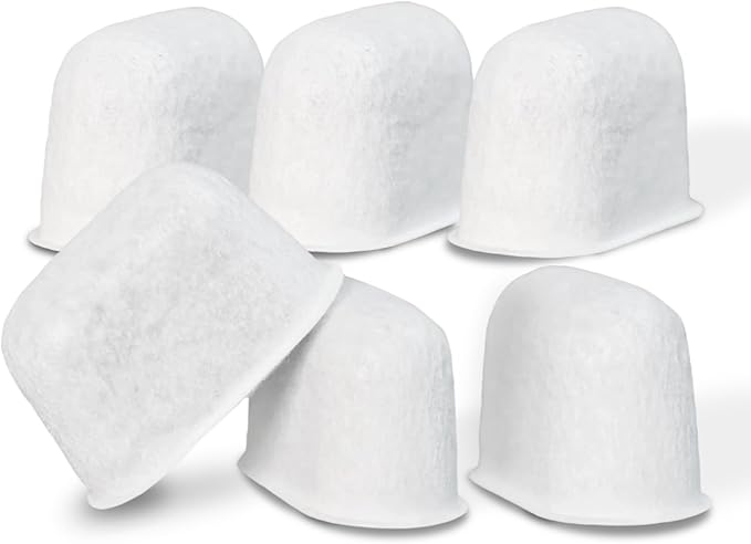 Activated Carbon Water Filter Replacement for KitchenAid Espresso Machine KES6551 Series - Premium 6-Pack Charcoal Water Filters Replacement Part