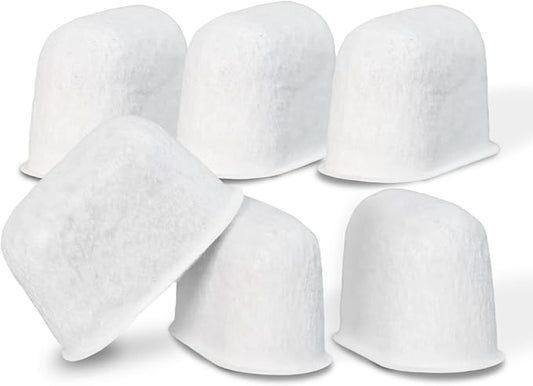 Activated Carbon Water Filter Replacement for KitchenAid Espresso Machine KES6551 Series - Premium 6-Pack Charcoal Water Filters Replacement Part