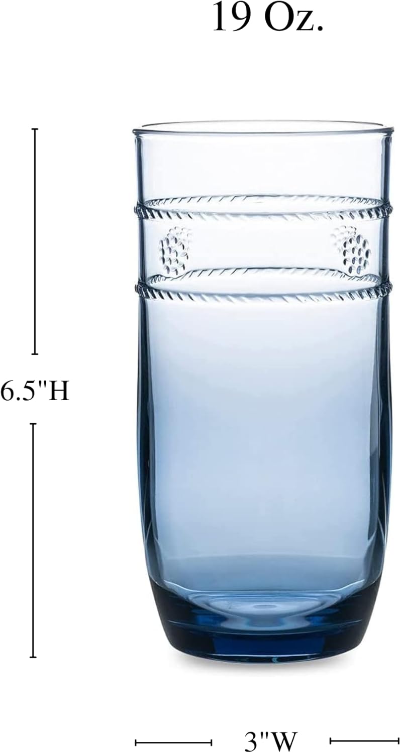 Juliska Isabella Acrylic Large Tumbler - Blue
