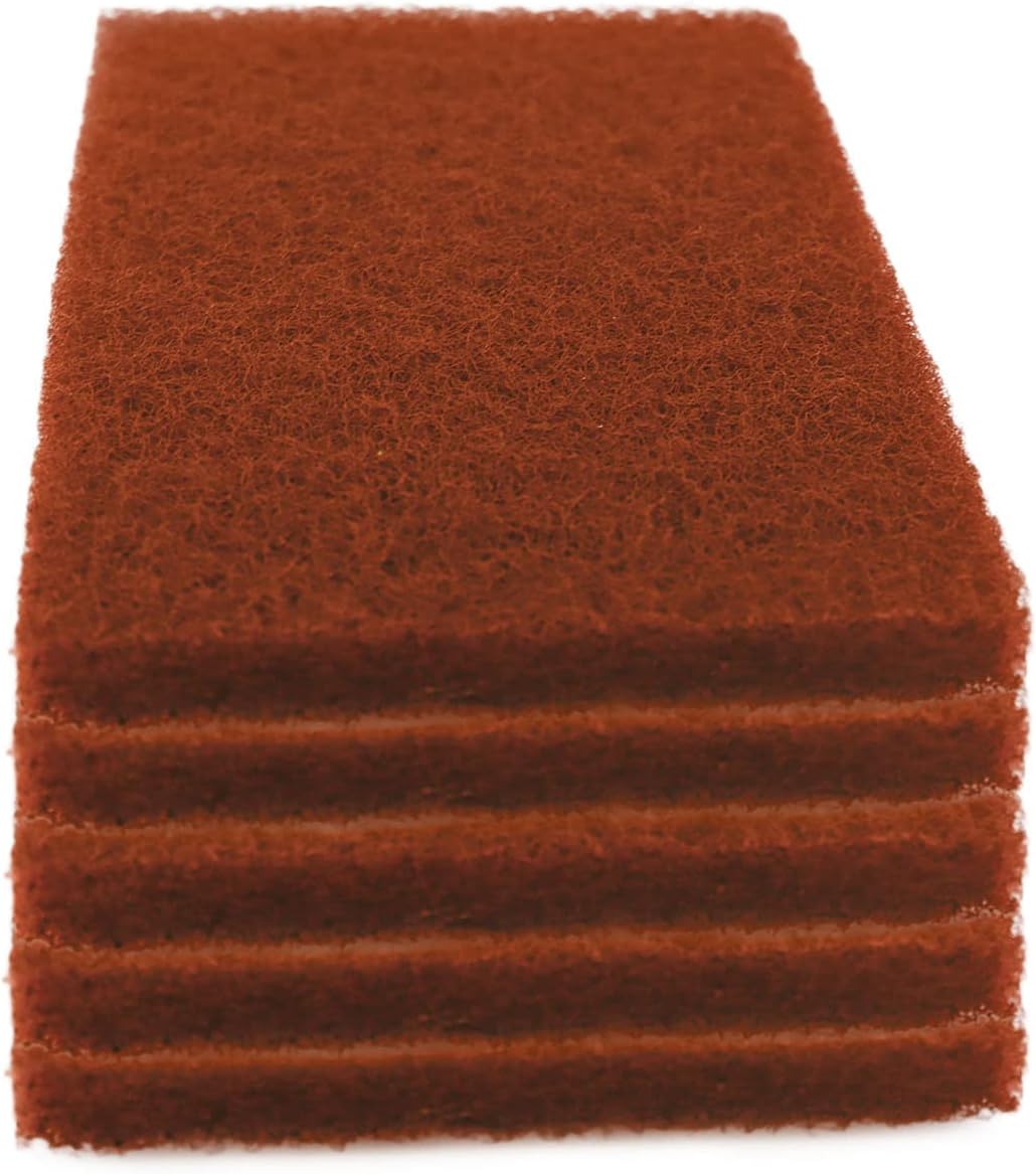 Heavy Duty Scour Pads, Non-Scratch Scrub Sponges, ULIFESTAR 5PCS Dish Scrubber Scouring Pads, Dual-Sided Reusable Household Scrub Pads for Dishes,Dish Cleaning Tool,Kitchen Scrubbers & Metal Grills