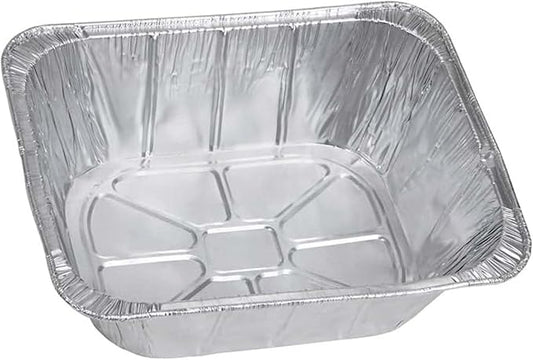 INFINITY EL Disposable Aluminum Foil Pan 25 Pack | Half Pan Extra 12.5" x 10.5" x 4" Deep Disposable Baking Pan | Heavy Duty Aluminum Foil Pan for Roasting Turkey, Lasagna, Thanksgiving, Christmas
