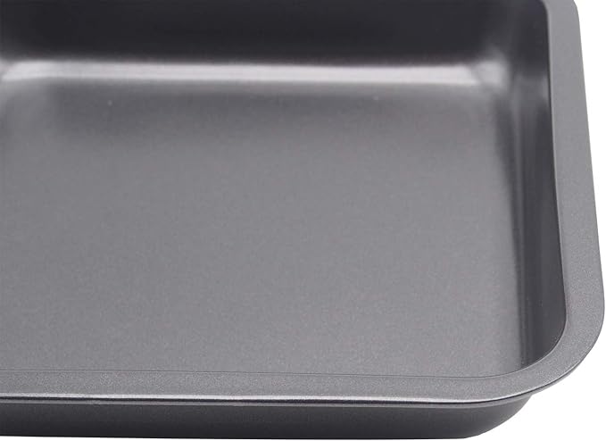 2pcs Mini Baking Pans 8 X 8 Inch (Inner 7.5 X 7.5) Square Cake Pan Bread Pan Nonstick Heavy Carbon Steel Bakeware