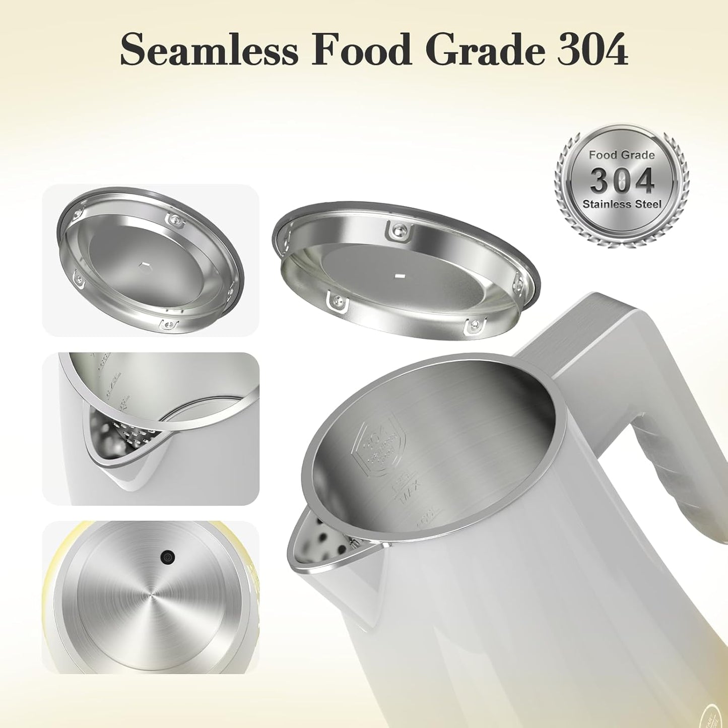 Electric Kettle with 5-Temperature Control,1.25L Cordless,Penguin Shape Design,1200W with Keep Warm and Auto Shut-Off,Perfect for Tea,Coffee & Themed Kitchen(Yellow Gradient)