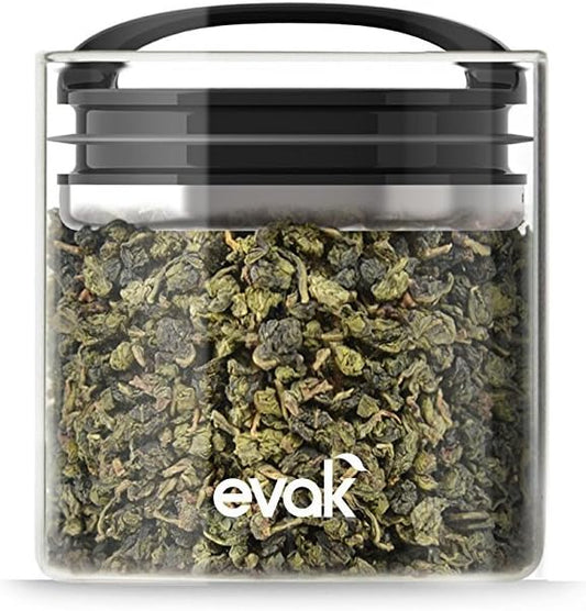 Prepara Evak Compact Glass Food Storage, Small, Black