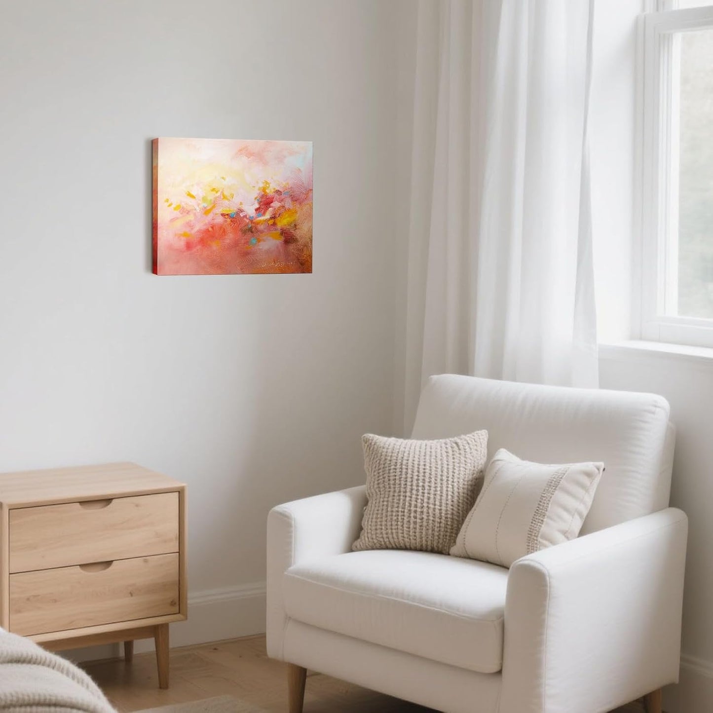 Gloliv Canvas Wall Art – Abstract Wall Decor Painting, Artist-Authorized Reproduction Canvas Prints, Modern Wall Art Decor for Living Room, Bedroom, or Office 16"x12"